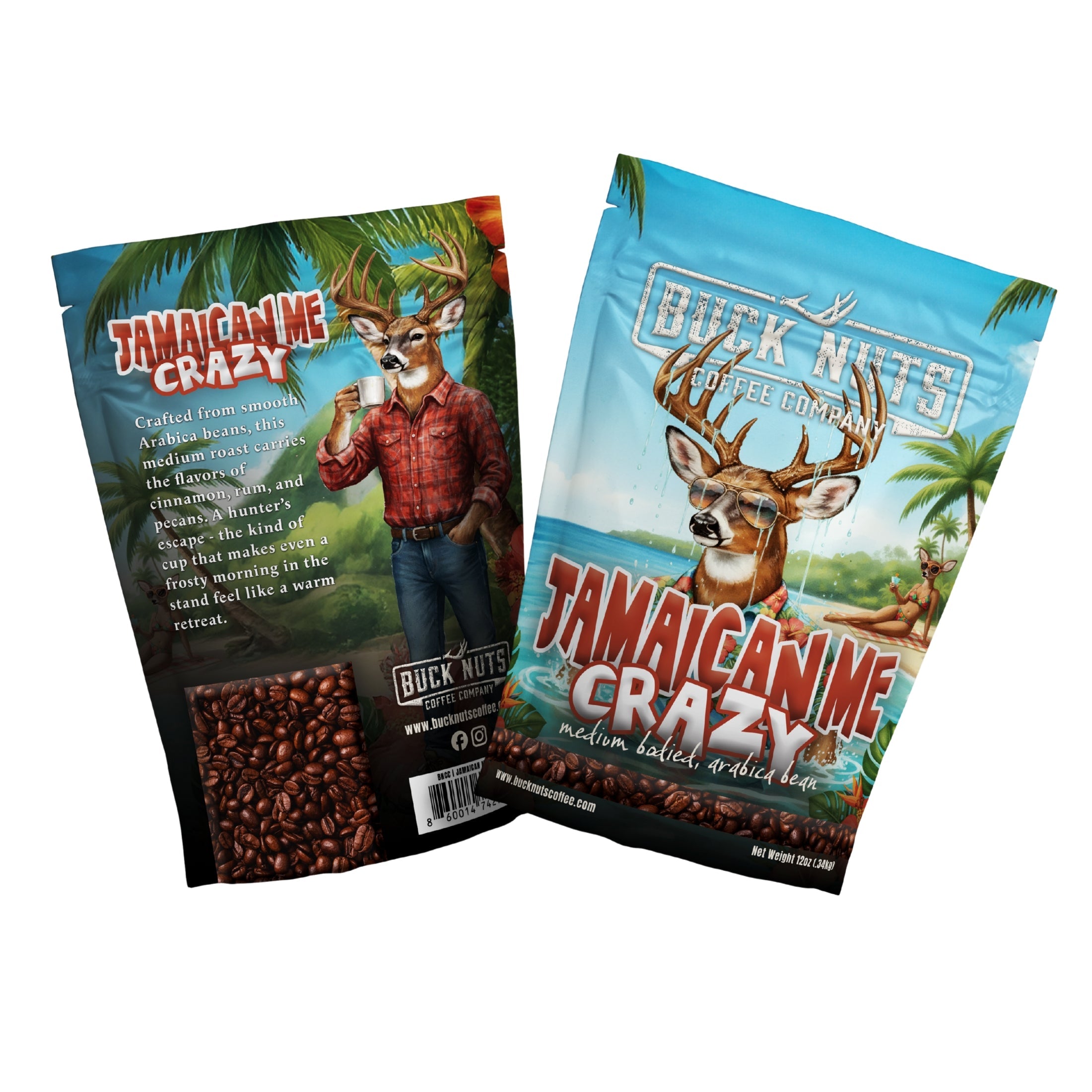 Jamaican Me Crazy Flavored Coffee - Bucknuts Coffee